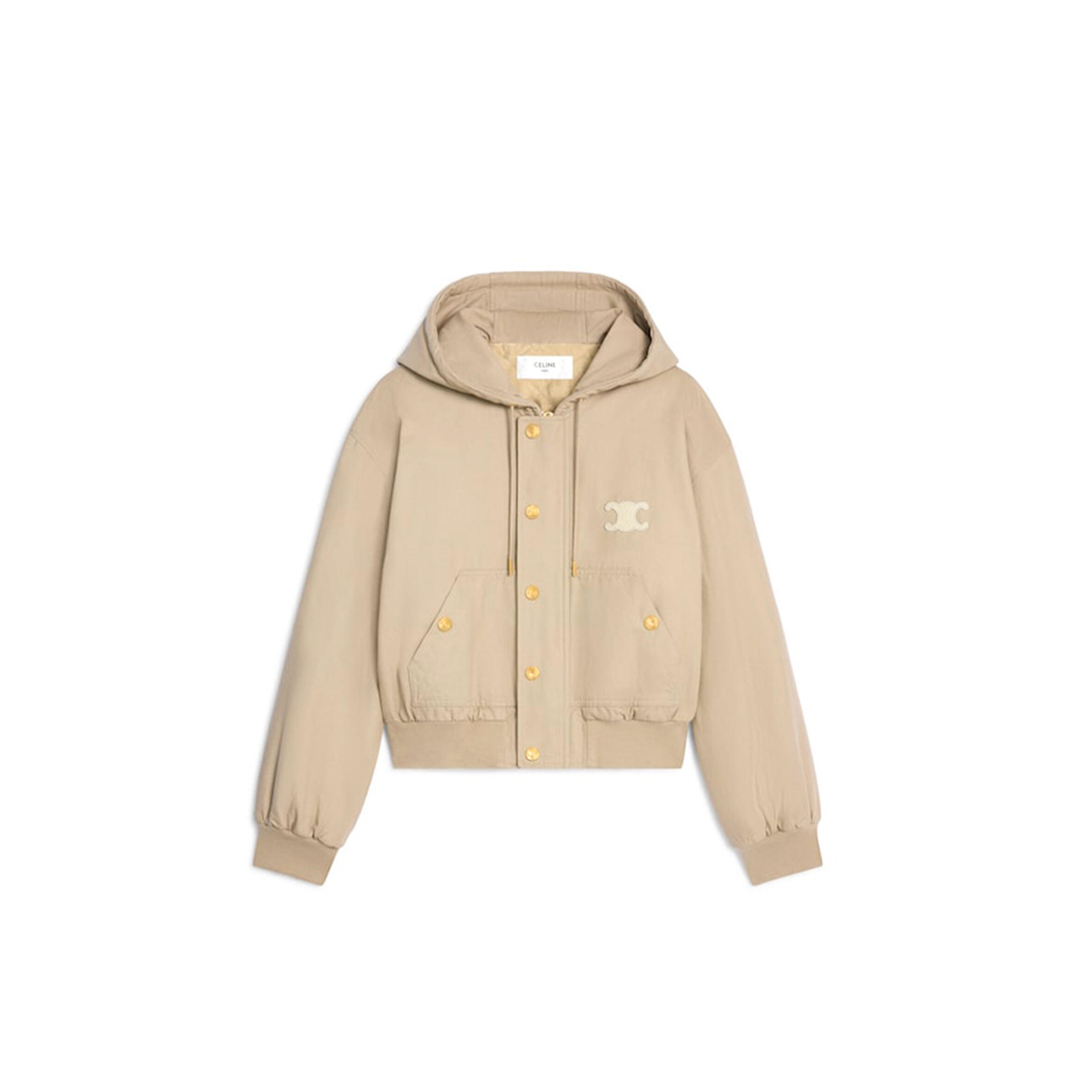 ce1i*e triomphe blouson jacket in oxF0rd cotton rv03d147v.02lc